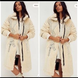 FREE PEOPLE Avery Embroidered Teddy